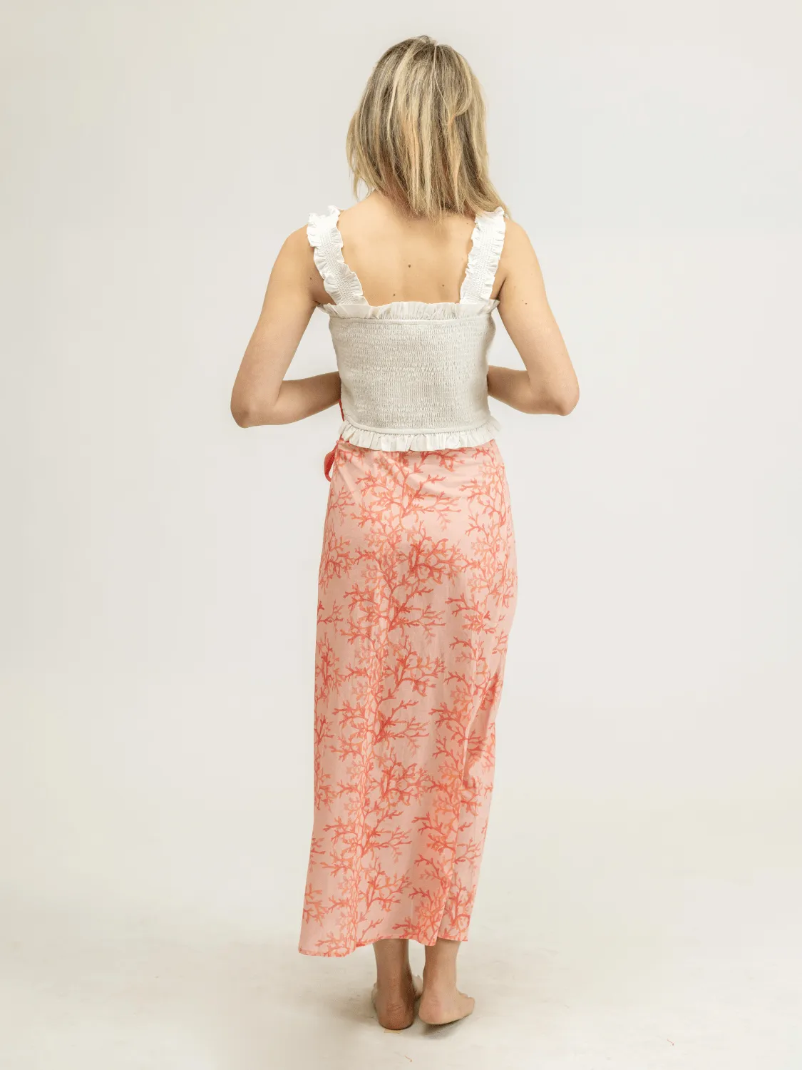 The Sarong Skirt | Pink Coral sold by Beau & Ro product image thumbnail 3
