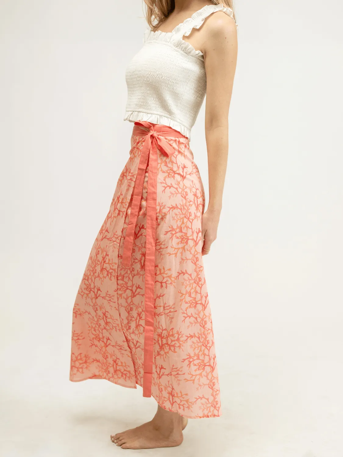 The Sarong Skirt | Pink Coral sold by Beau & Ro product image thumbnail 2