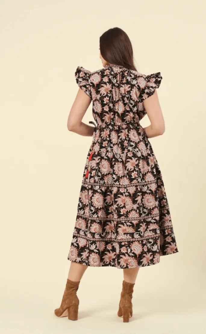 Harlow Midi Dress in Tamara Cedar sold by Beau & Ro product image thumbnail 2