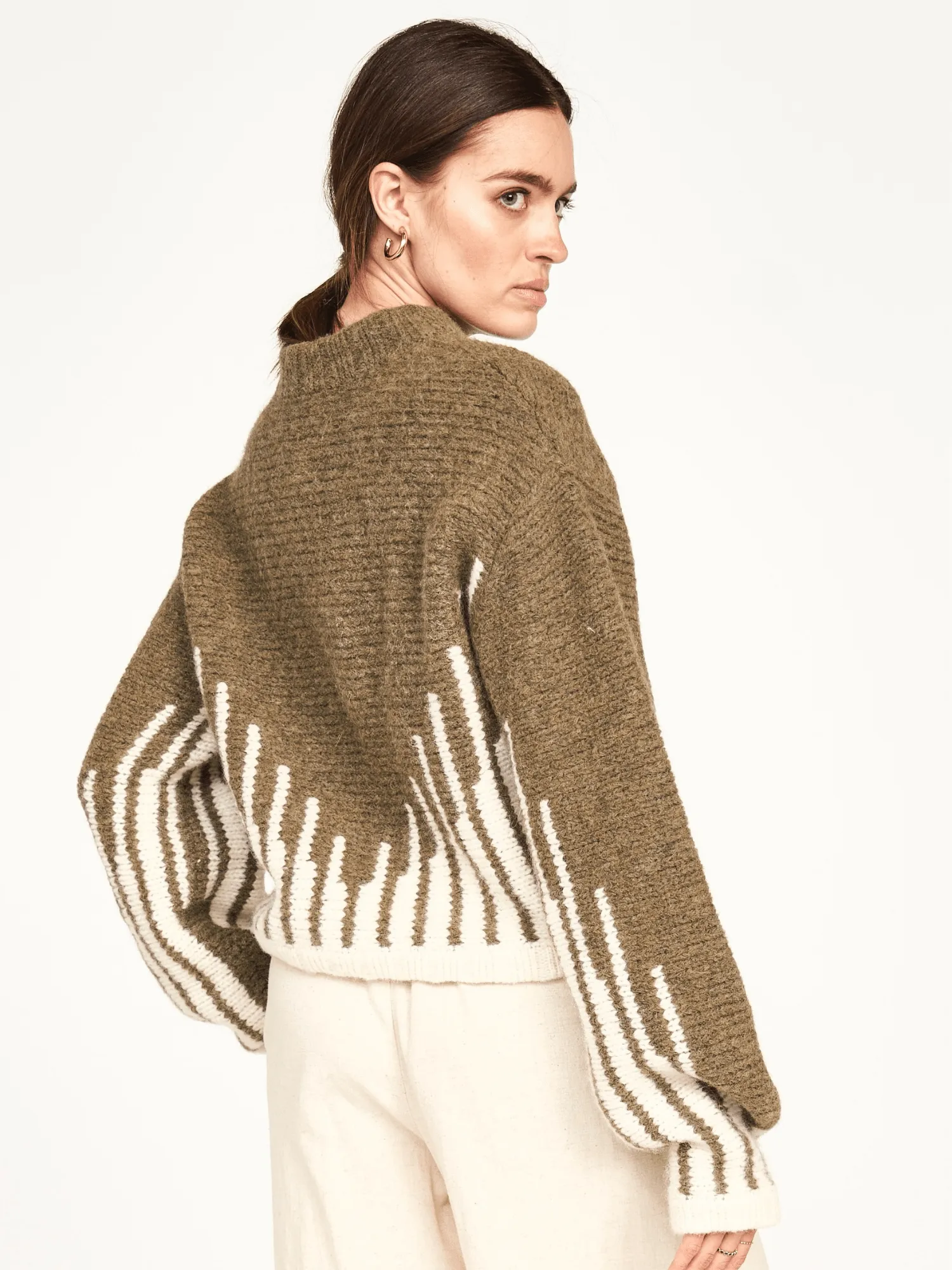 Highland Sweater in Olive Ridge sold by Beau & Ro product image thumbnail 2