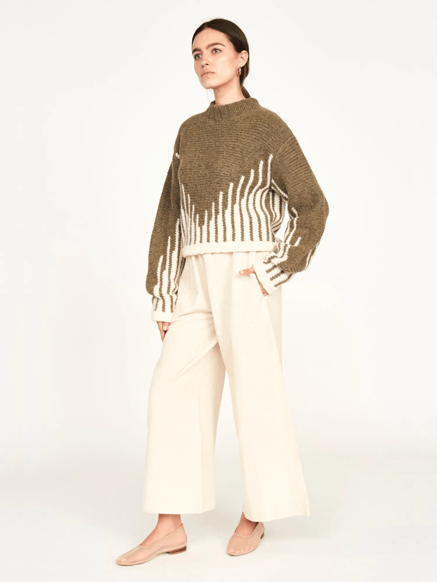 Highland Sweater in Olive Ridge sold by Beau & Ro product image thumbnail 5