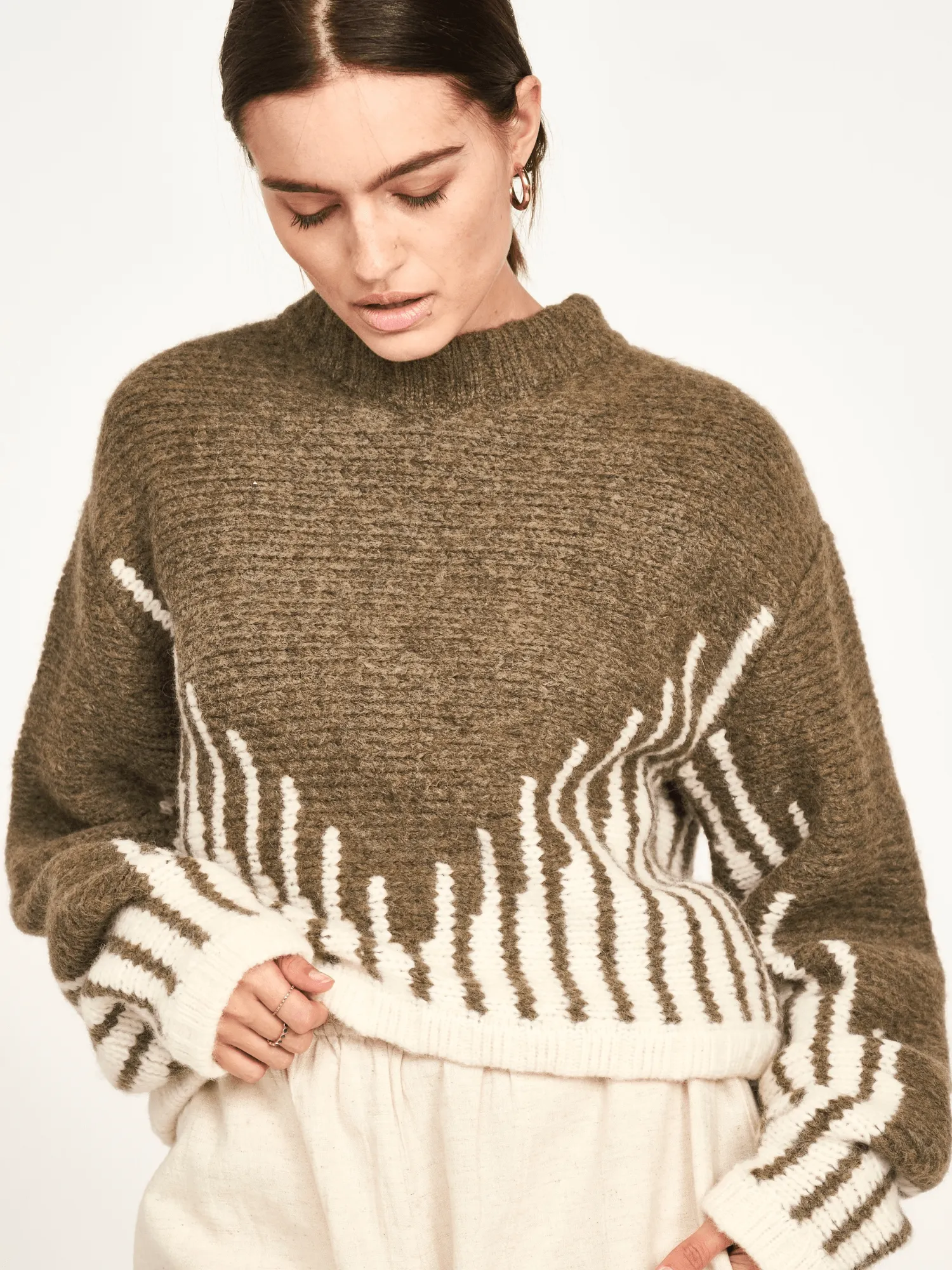 Highland Sweater in Olive Ridge sold by Beau & Ro product image thumbnail 3