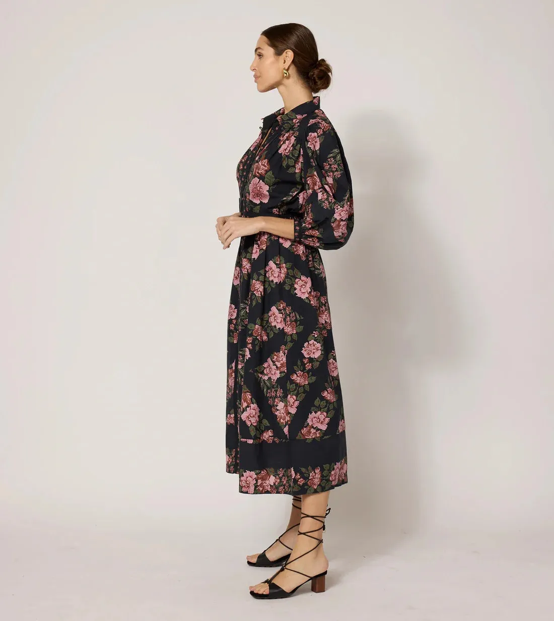 Gillian Midi Dress in Juliet sold by Beau & Ro product image thumbnail 3