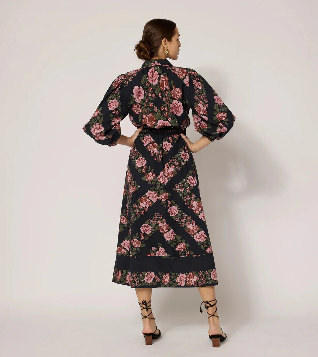 Gillian Midi Dress in Juliet sold by Beau & Ro product image thumbnail 4
