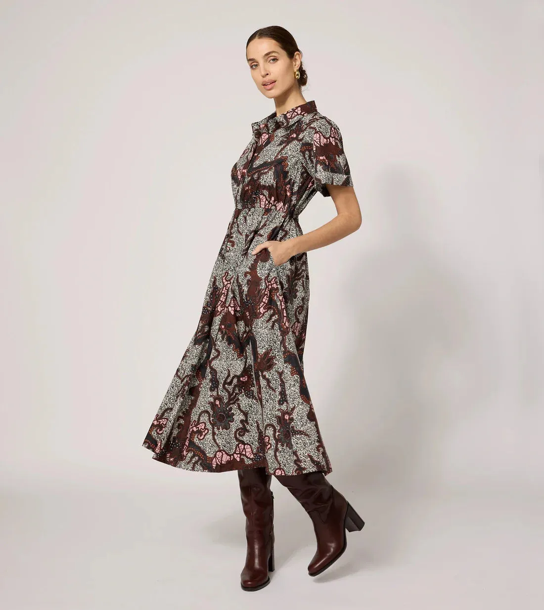 Joanne Midi Dress in Castello sold by Beau & Ro product image thumbnail 2