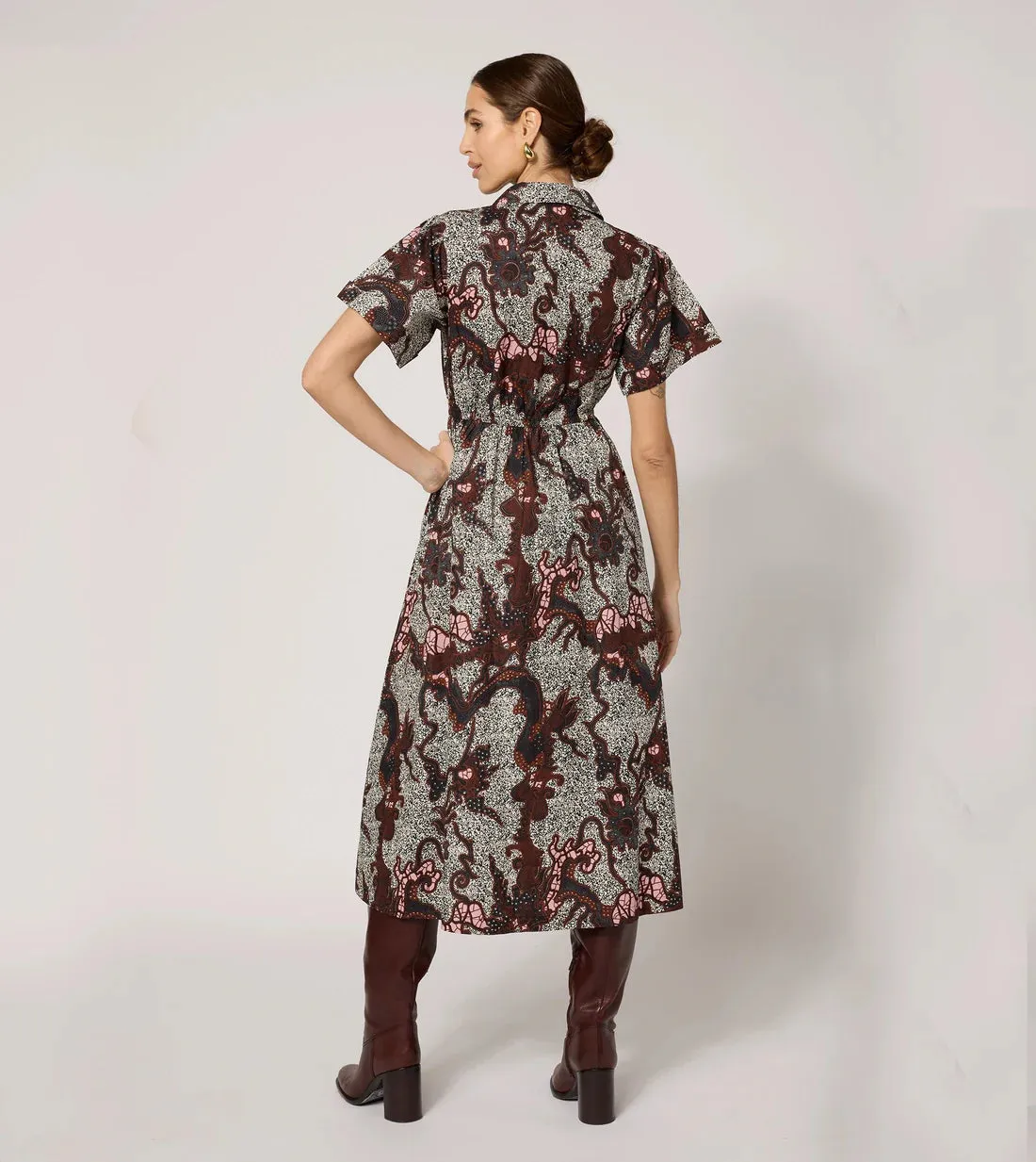 Joanne Midi Dress in Castello sold by Beau & Ro product image thumbnail 4