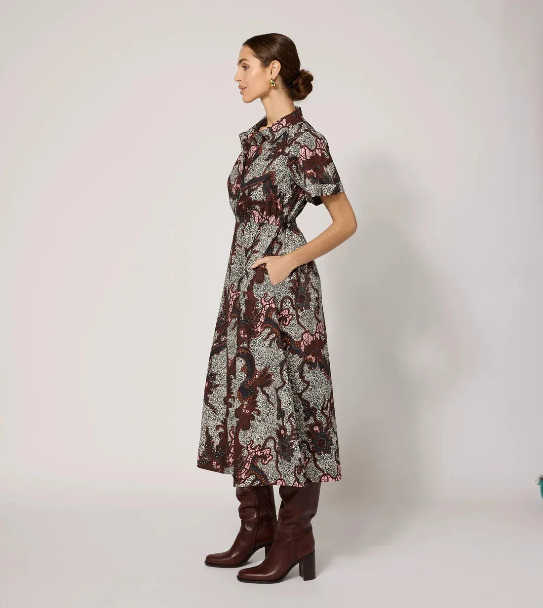Joanne Midi Dress in Castello sold by Beau & Ro product image thumbnail 3