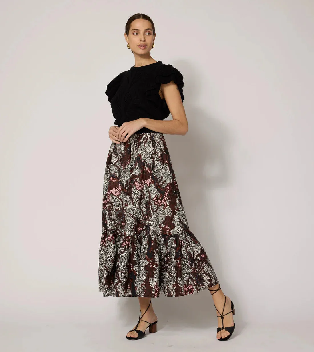 Keisha Ankle Skirt in Castello sold by Beau & Ro product image thumbnail 3