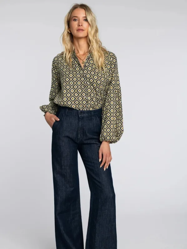 Emory Blouse in Patch sold by Beau & Ro