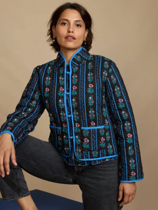 Quilted Jacket in Winter Sunflower sold by Beau & Ro