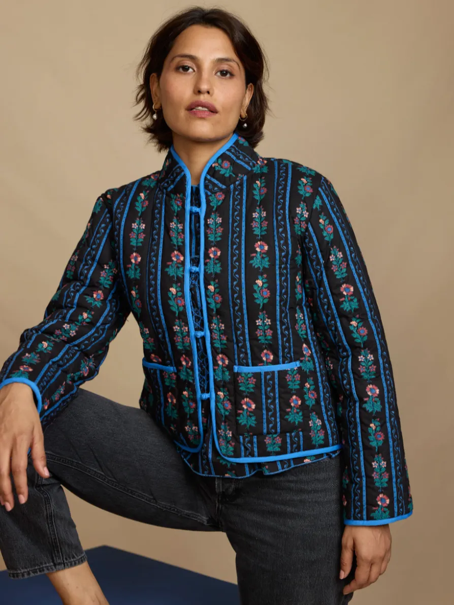 Quilted Jacket in Winter Sunflower sold by Beau & Ro