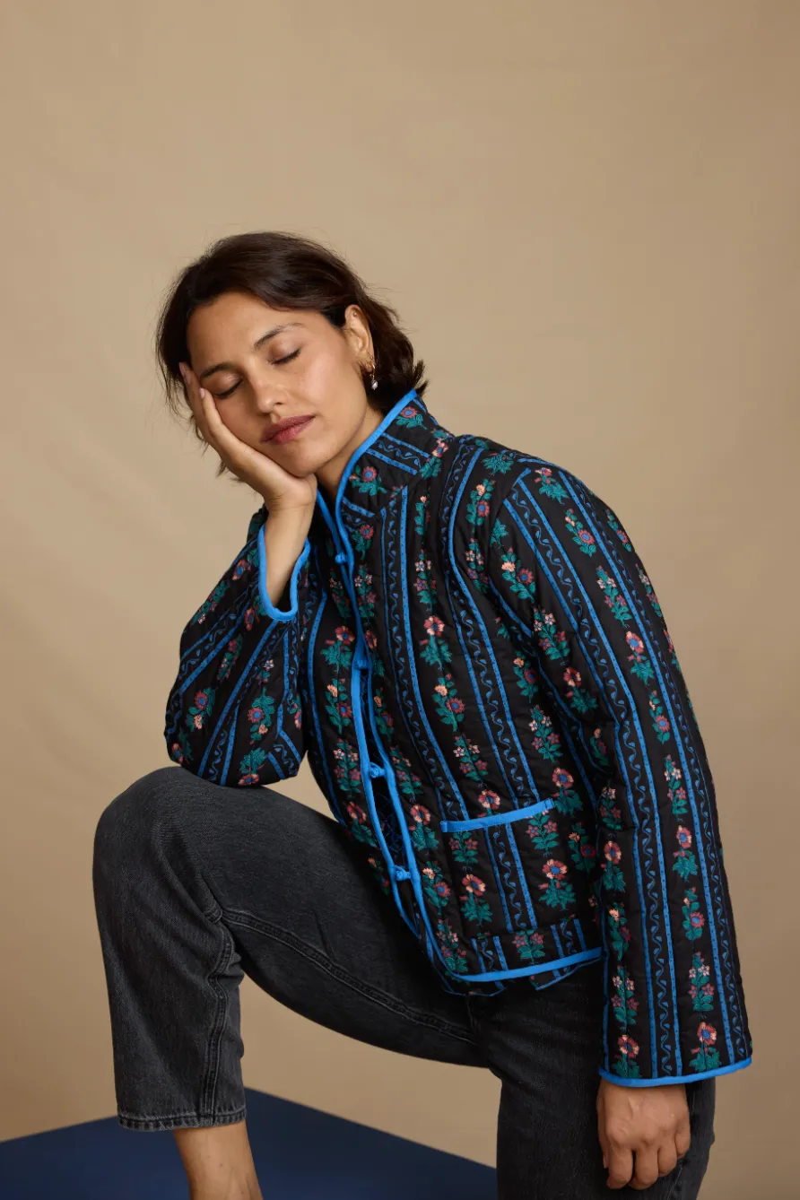 Quilted Jacket in Winter Sunflower sold by Beau & Ro product image thumbnail 3