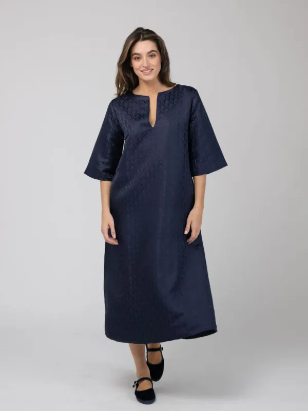 The Cornelia Midi Dress | Blue Diamond sold by Beau & Ro