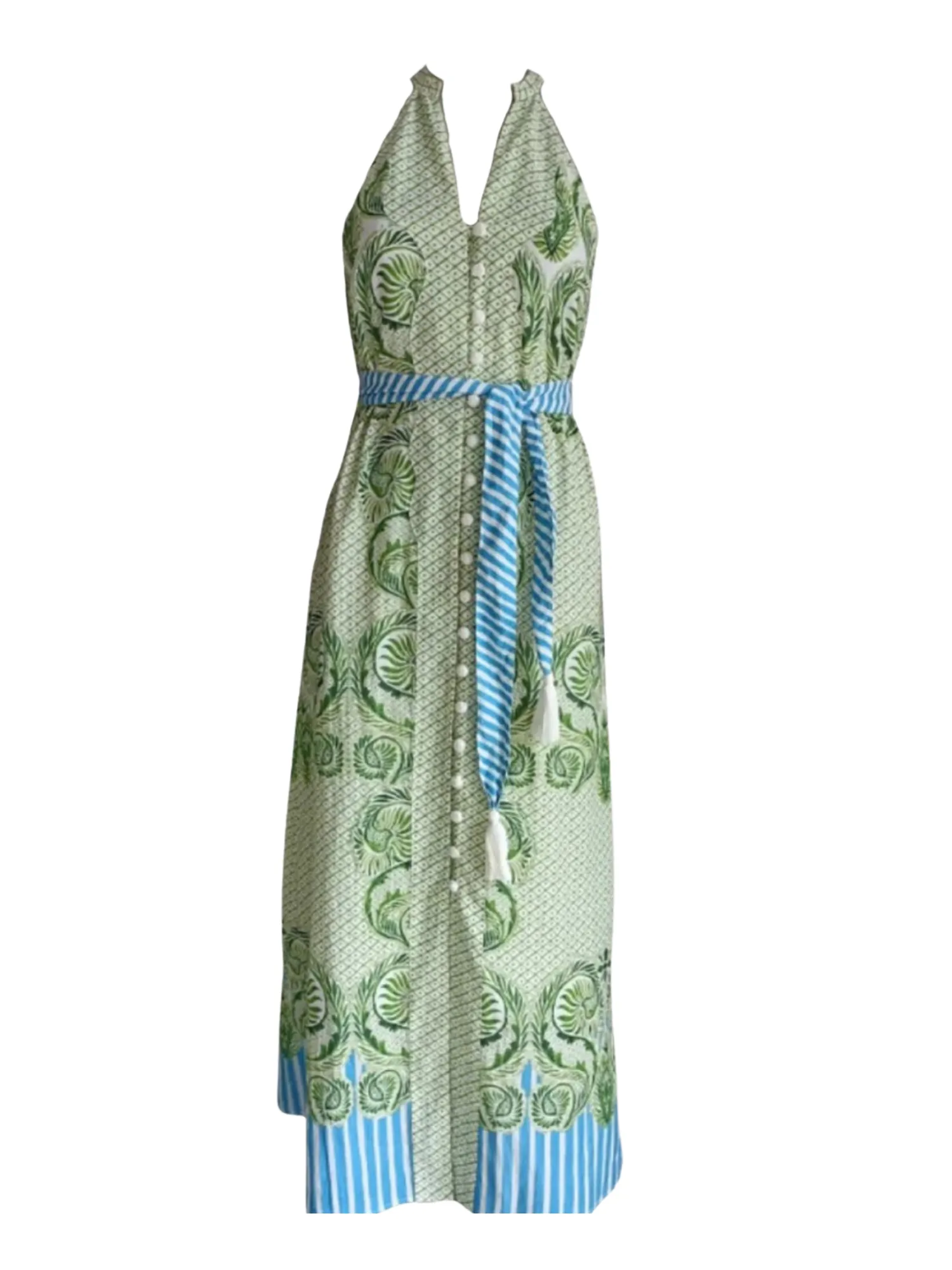 Georginia Maxi Dress in Seaside sold by Beau & Ro