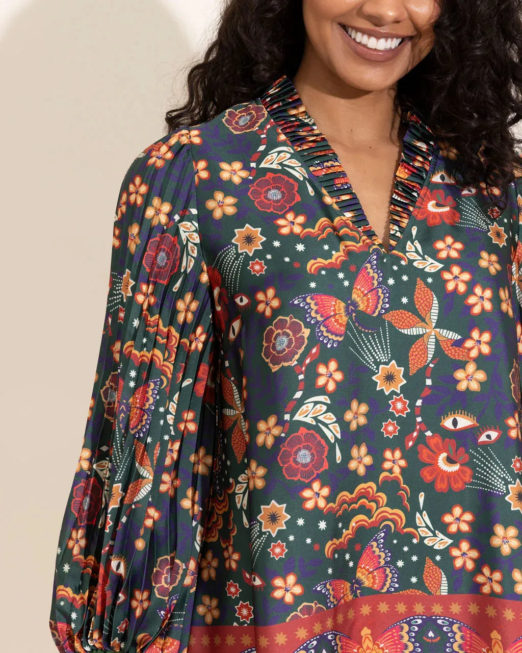 Liza Dress in Tapestry sold by Beau & Ro product image thumbnail 5