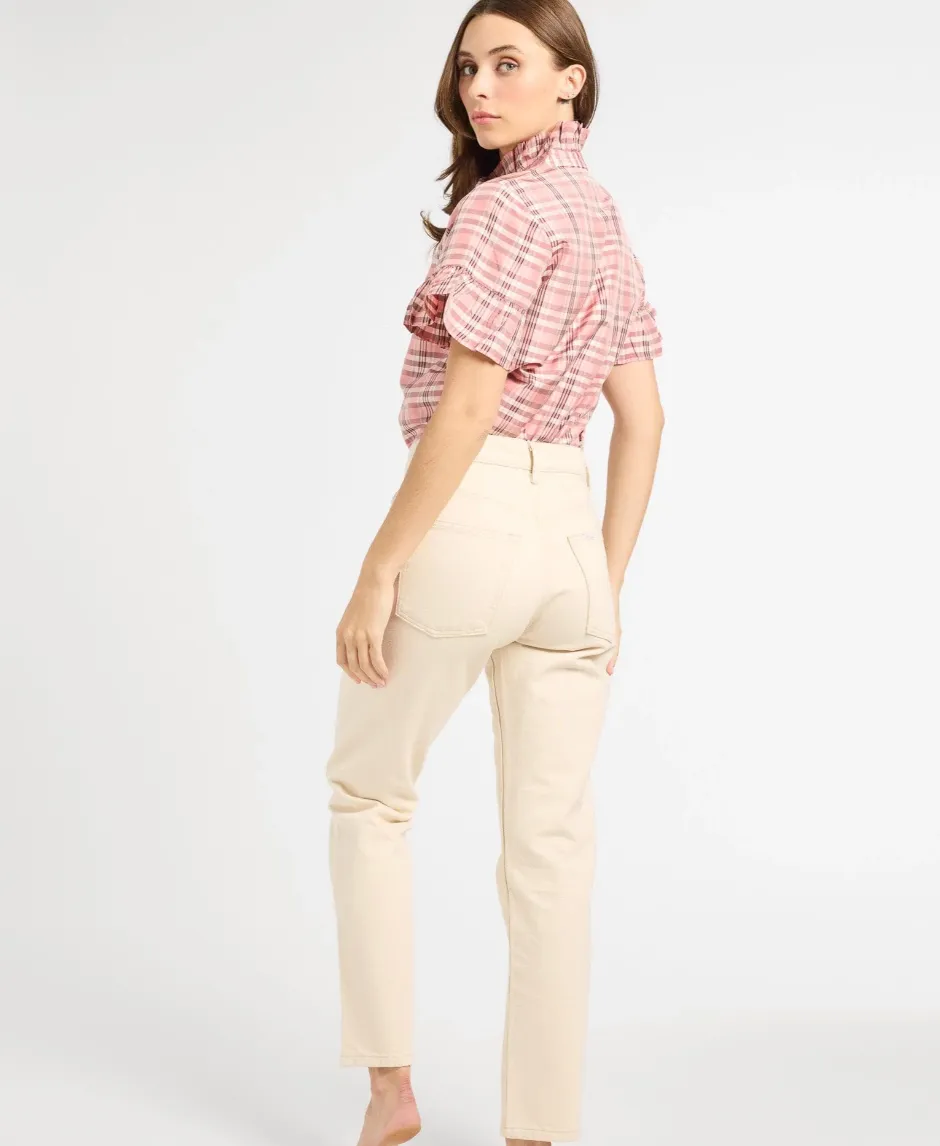 Vanessa Top in Sugarplum Plaid sold by Beau & Ro product image thumbnail 4
