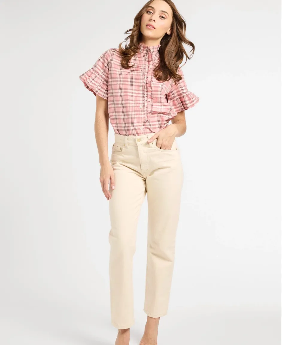 Vanessa Top in Sugarplum Plaid sold by Beau & Ro product image thumbnail 2