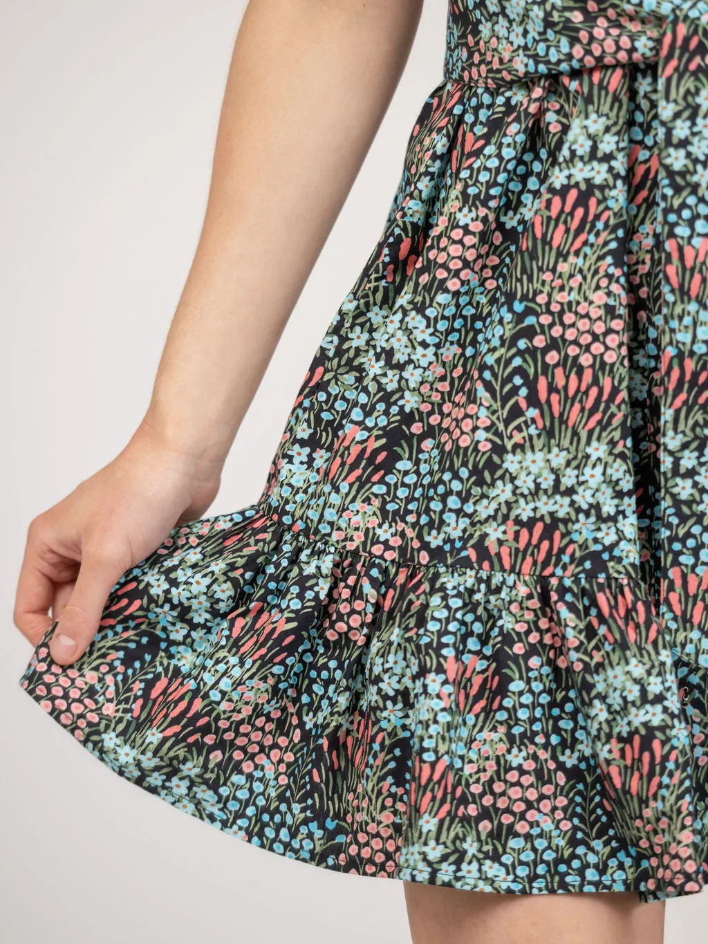 The Monica Dress | Tiny Black Garden sold by Beau & Ro product image thumbnail 5