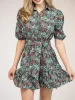 The Monica Dress | Tiny Black Garden sold by Beau & Ro