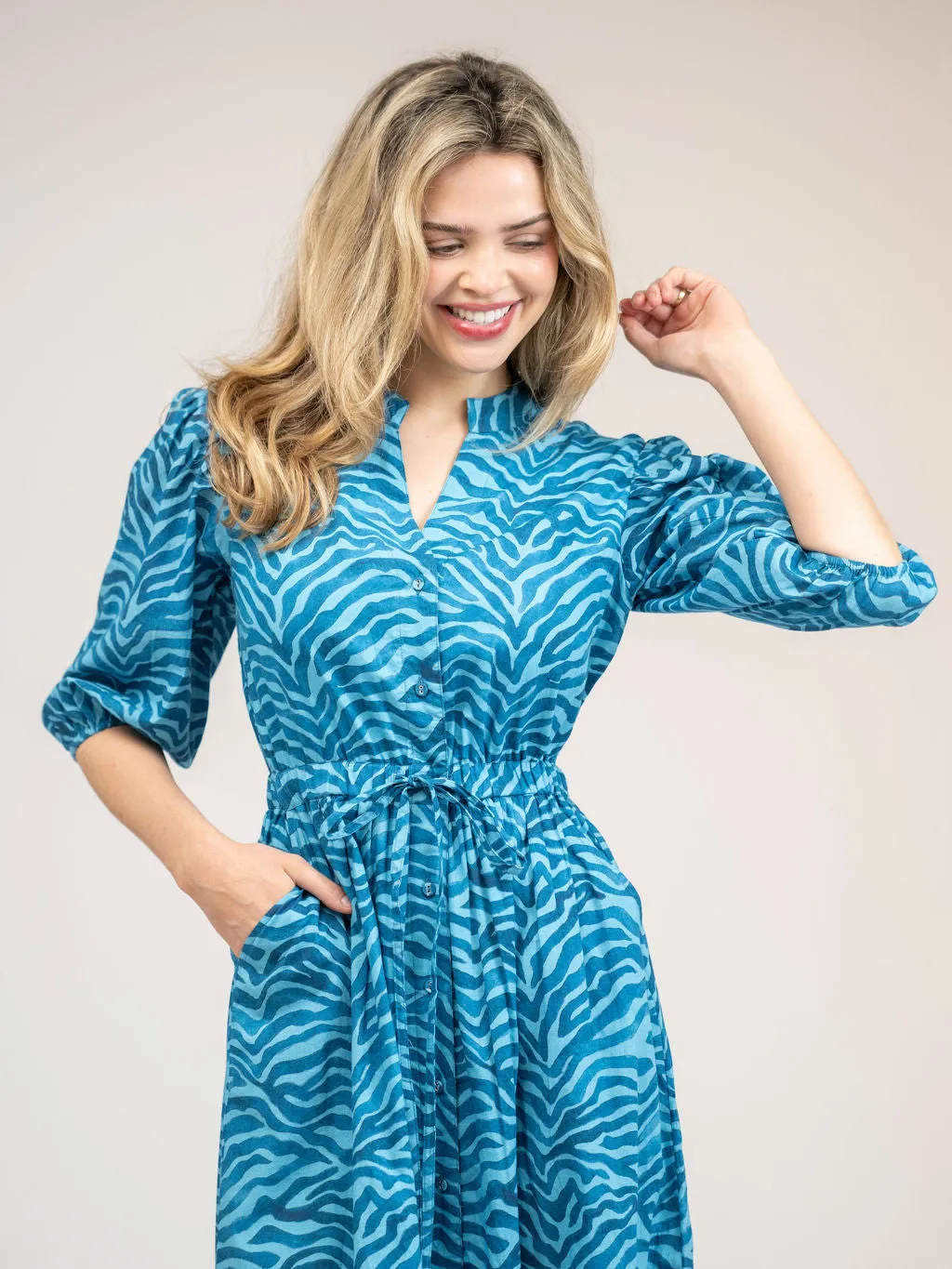 The Lily Midi Dress | Blue Zebra sold by Beau & Ro product image thumbnail 2