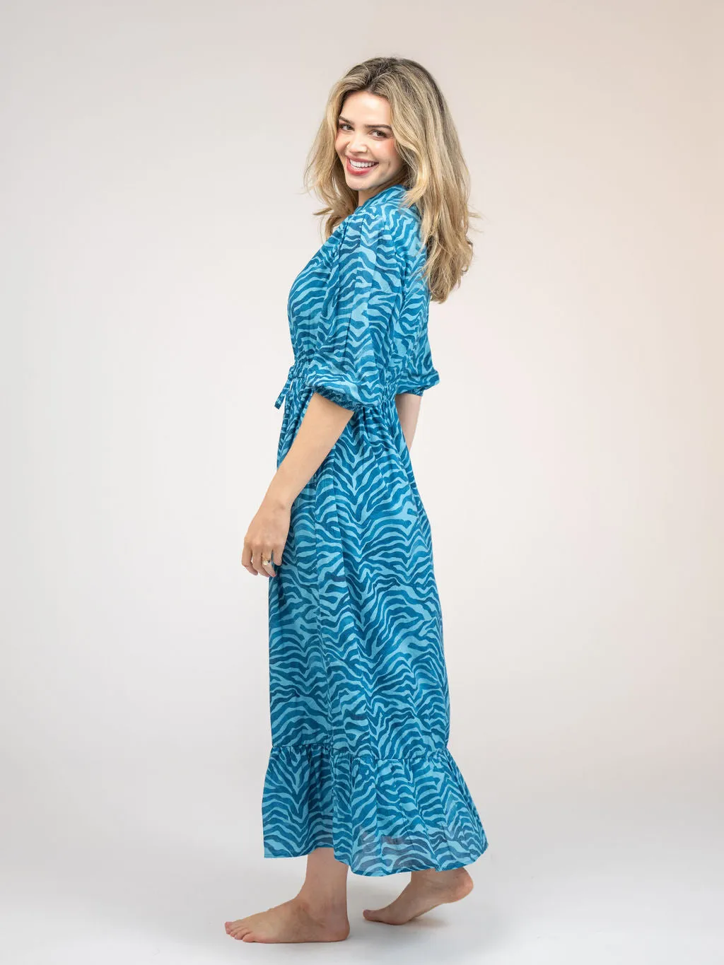 The Lily Midi Dress | Blue Zebra sold by Beau & Ro product image thumbnail 3