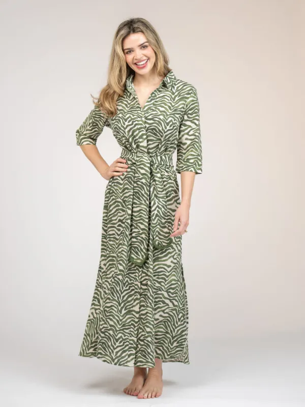 The Eloise Dress | Green Zebra sold by Beau & Ro