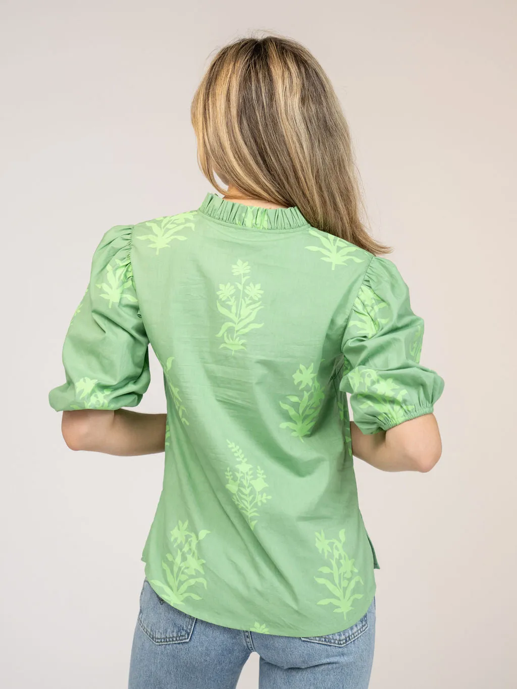 The Lily Top | Fern Jaipur Floral sold by Beau & Ro product image thumbnail 3