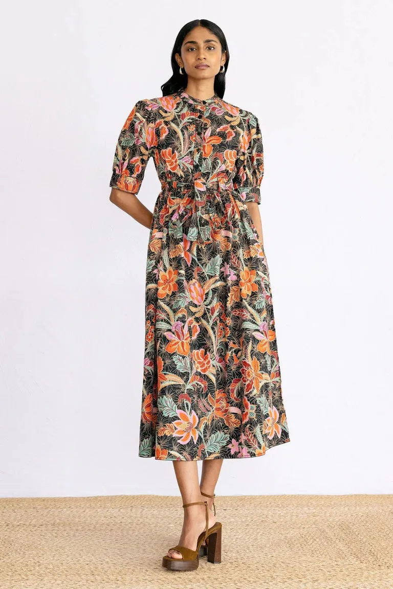 Daffodil Dress in Bali Floral Syrah sold by Beau & Ro product image thumbnail 3