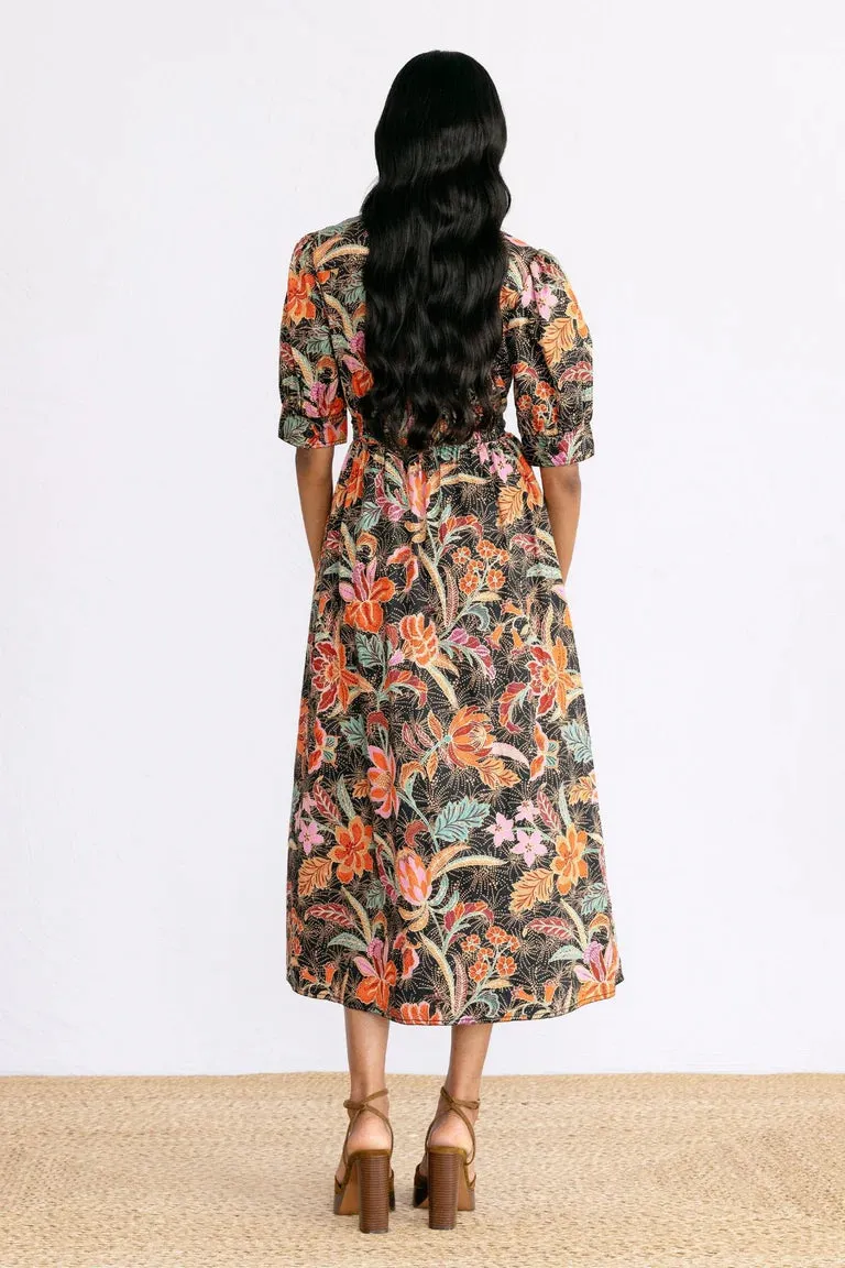 Daffodil Dress in Bali Floral Syrah sold by Beau & Ro product image thumbnail 4
