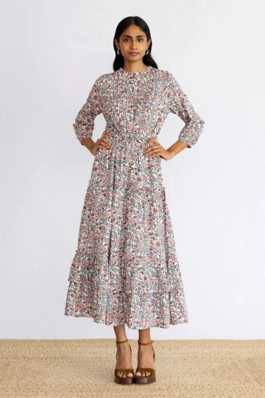 Bazaar Dress in Java Vine Wine made by Banjanan