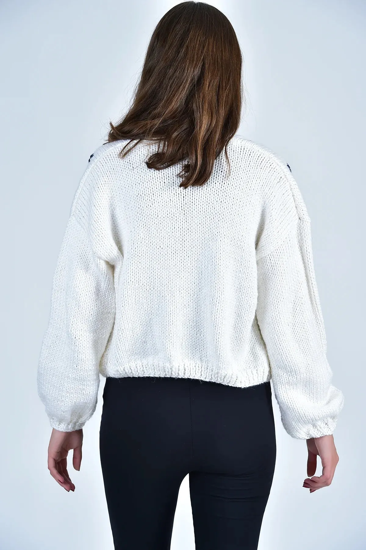 Sisters Bloom Cardigan in Navy Floral sold by Beau & Ro product image thumbnail 3