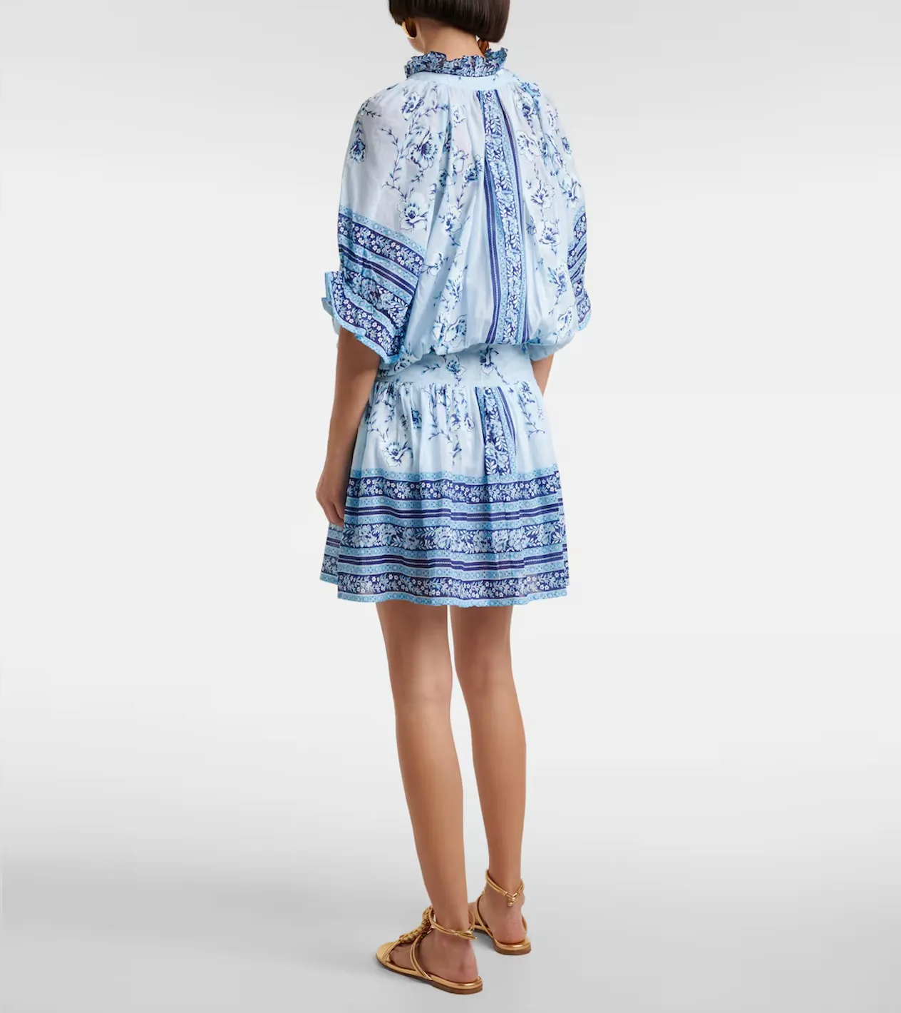 Blouson Dress in China Blue sold by Beau & Ro product image thumbnail 2