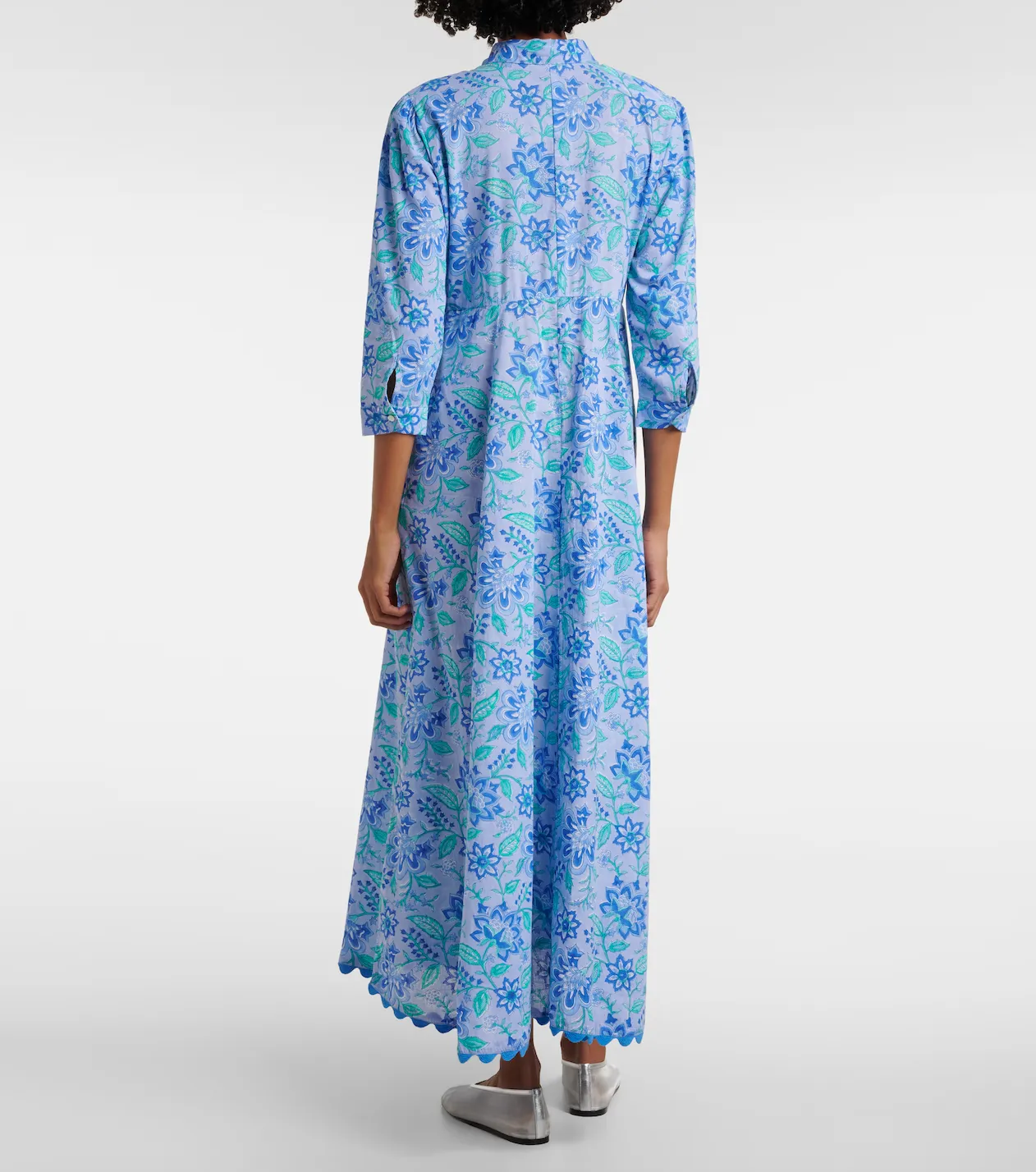 Powder Blue & Royal Blue Maxi Dress sold by Beau & Ro product image thumbnail 2