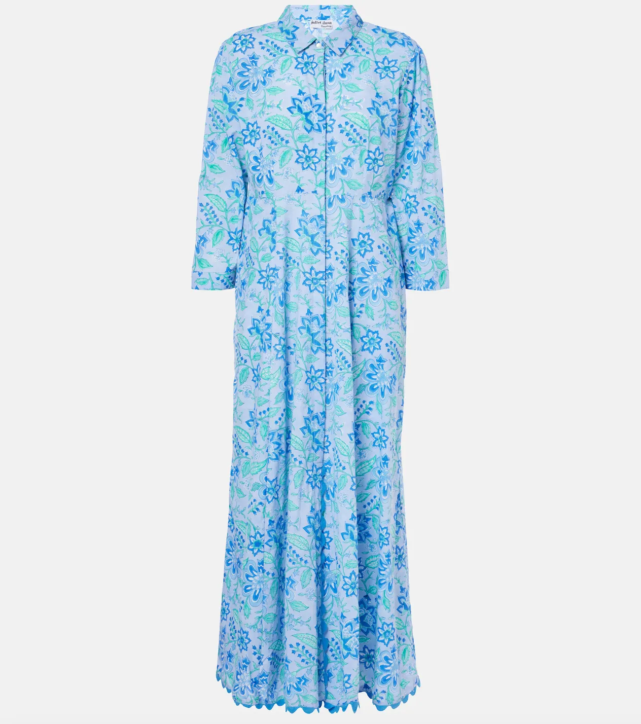 Powder Blue & Royal Blue Maxi Dress sold by Beau & Ro product image thumbnail 5