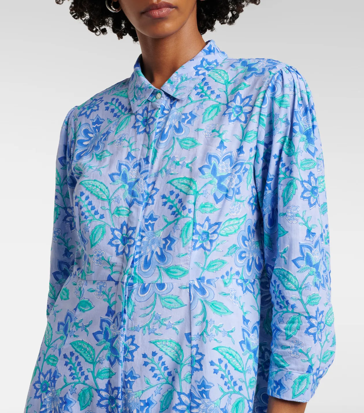 Powder Blue & Royal Blue Maxi Dress sold by Beau & Ro product image thumbnail 3