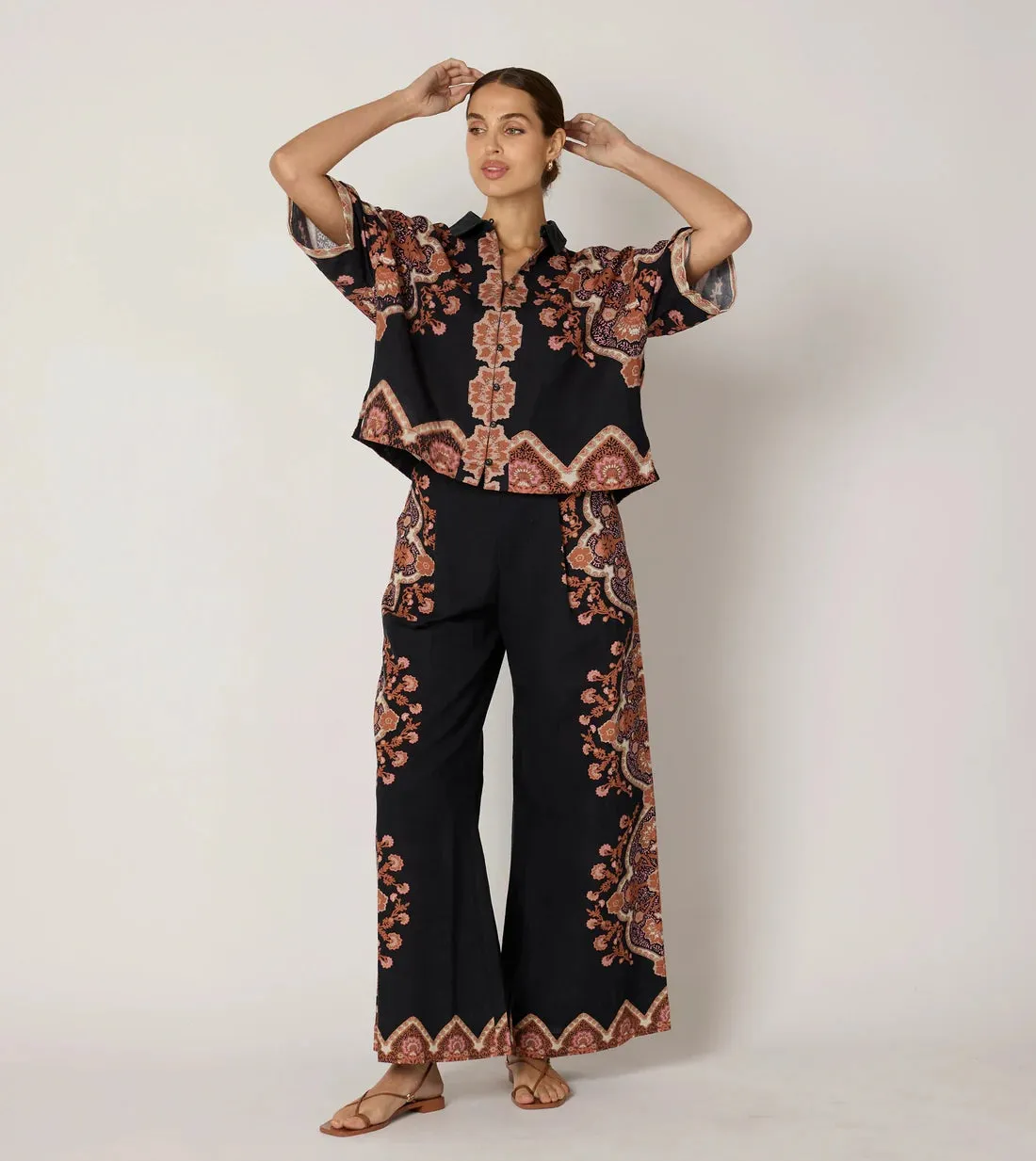 Jeni Blouse in Dark Lagos sold by Beau & Ro product image thumbnail 3