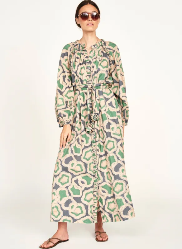 Somerset Dress in Marine Puddles sold by Beau & Ro