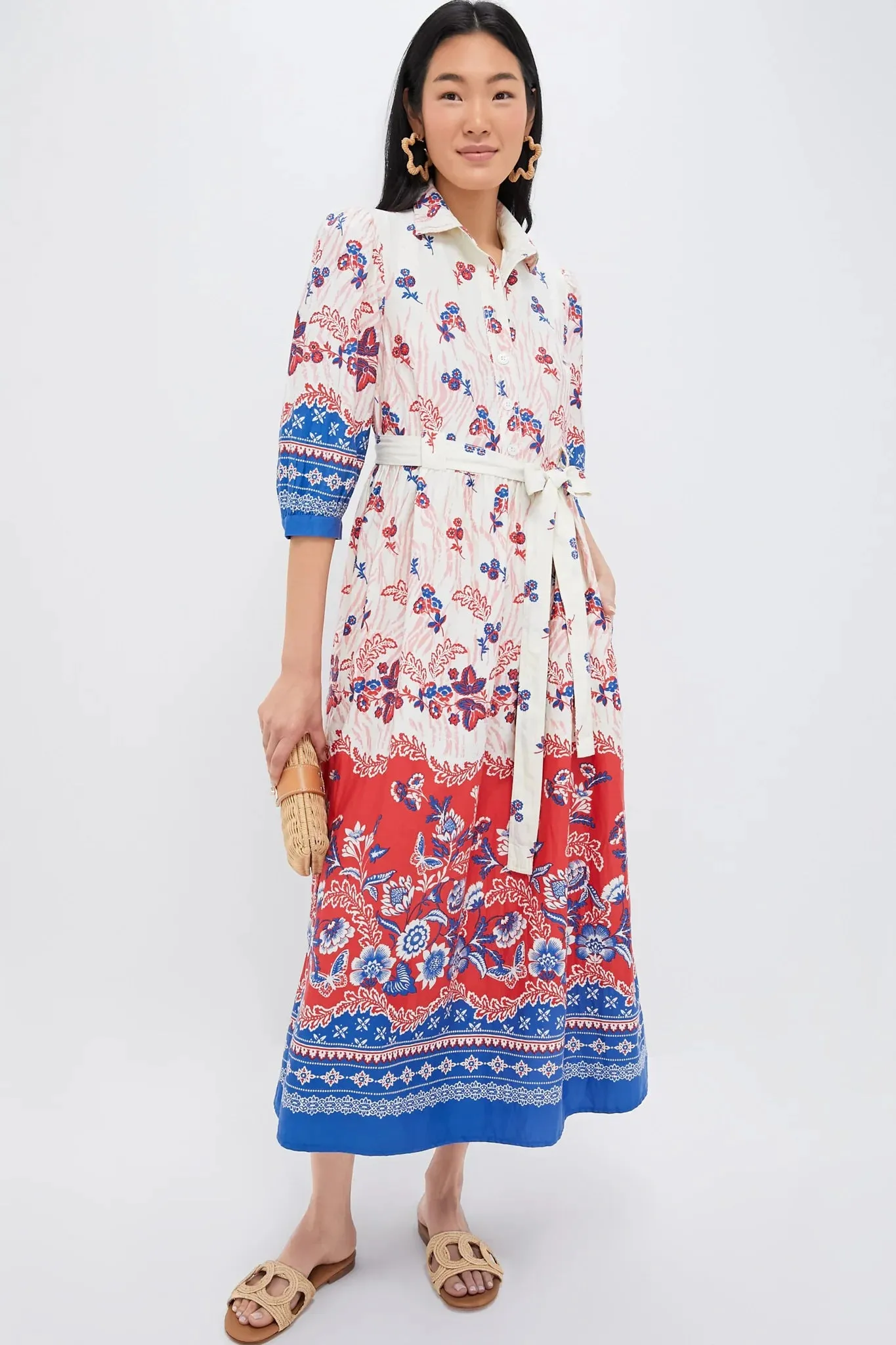 Marlene Dress in Wanderlust Paprika sold by Beau & Ro