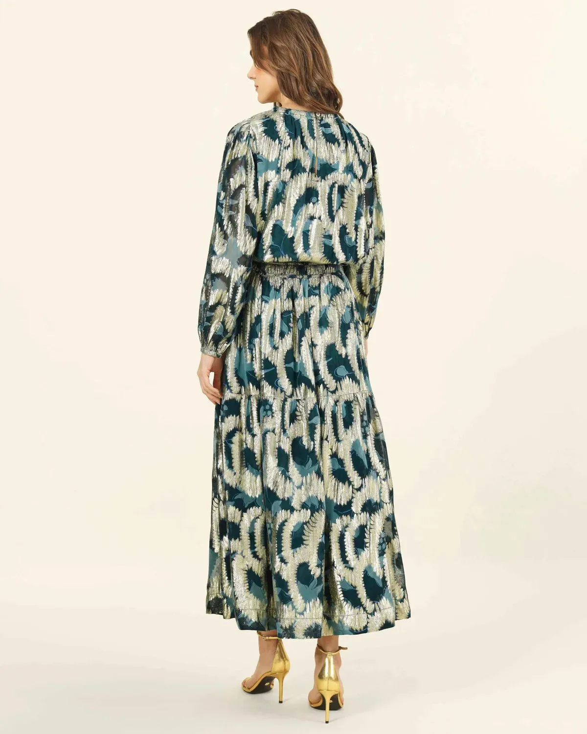 Rosalita Skirt in Santari Peacock sold by Beau & Ro product image thumbnail 3