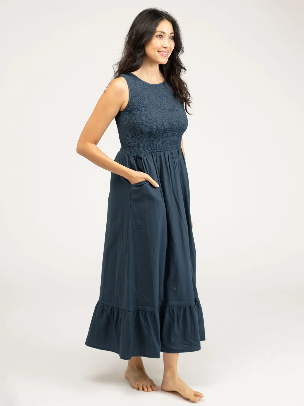 The Margot Dress | Navy sold by Beau & Ro product image thumbnail 3