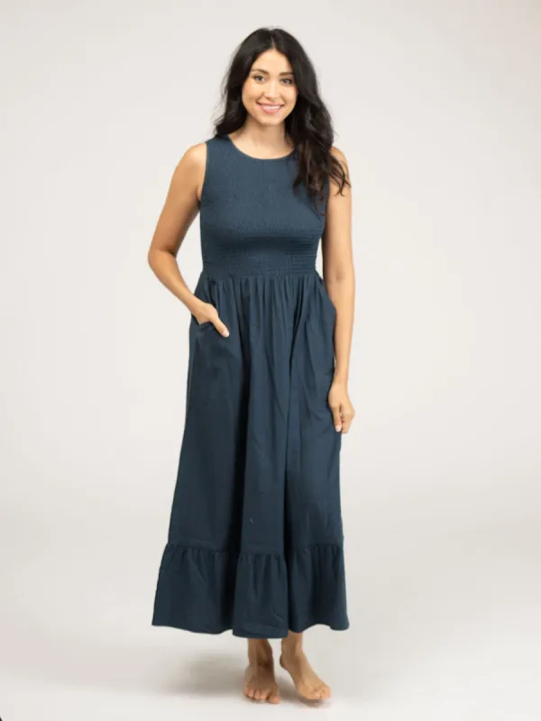 The Margot Dress | Navy sold by Beau & Ro
