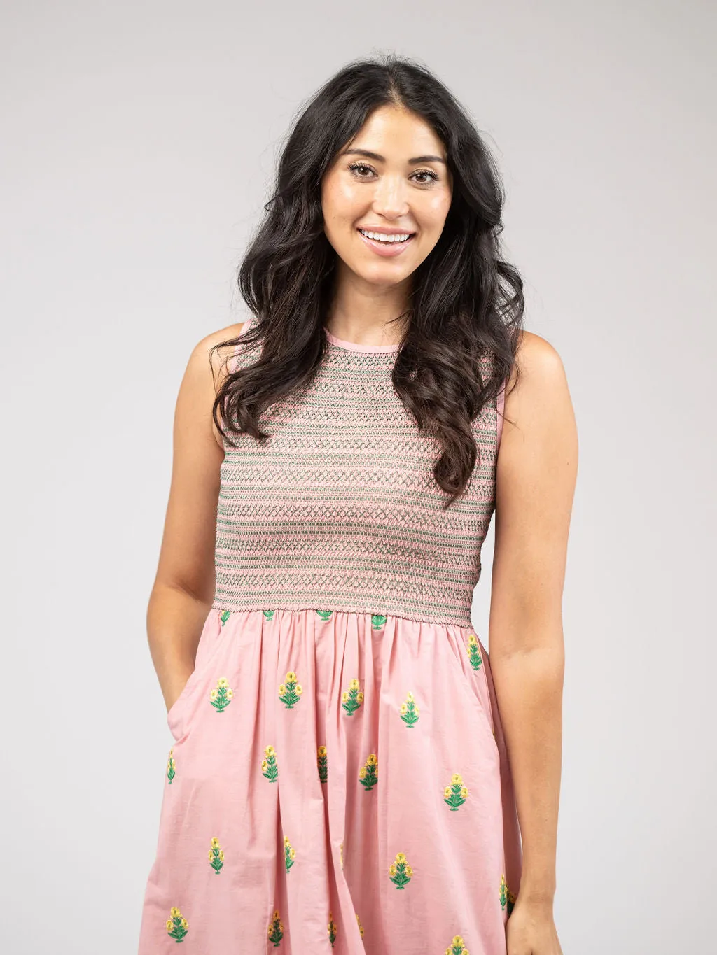 The Margot Dress | Pink Petite Floral sold by Beau & Ro product image thumbnail 5