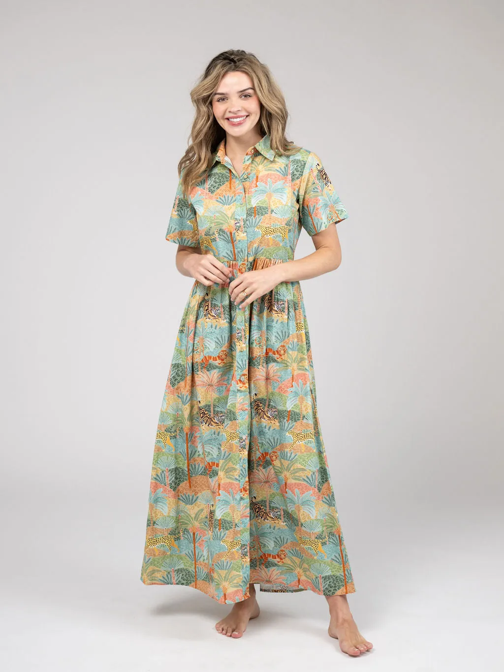 The Elle Maxi Dress | Safari Multi sold by Beau & Ro product image thumbnail 5