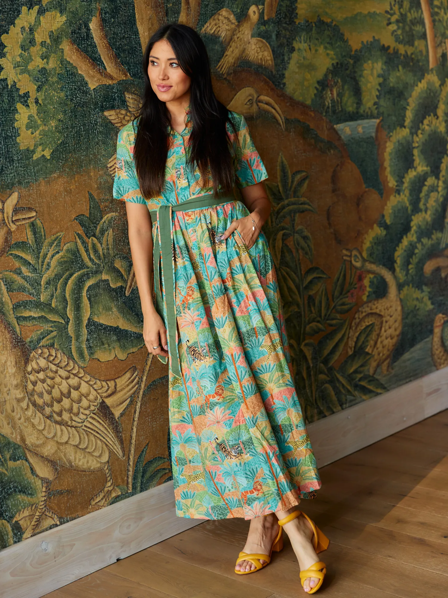 The Elle Maxi Dress | Safari Multi sold by Beau & Ro product image thumbnail 2