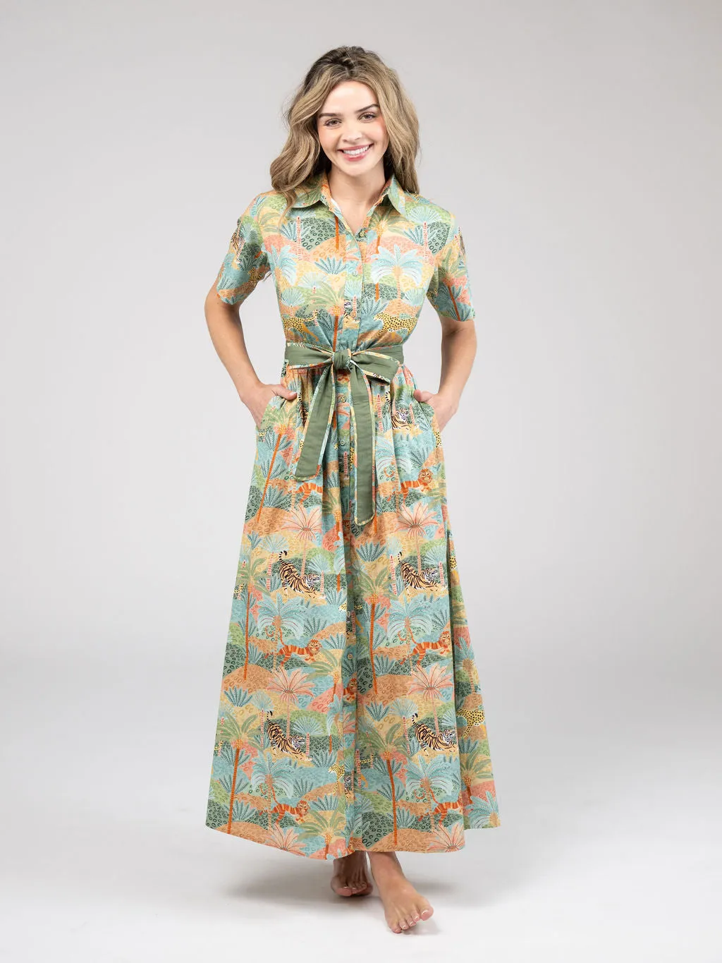 The Elle Maxi Dress | Safari Multi sold by Beau & Ro