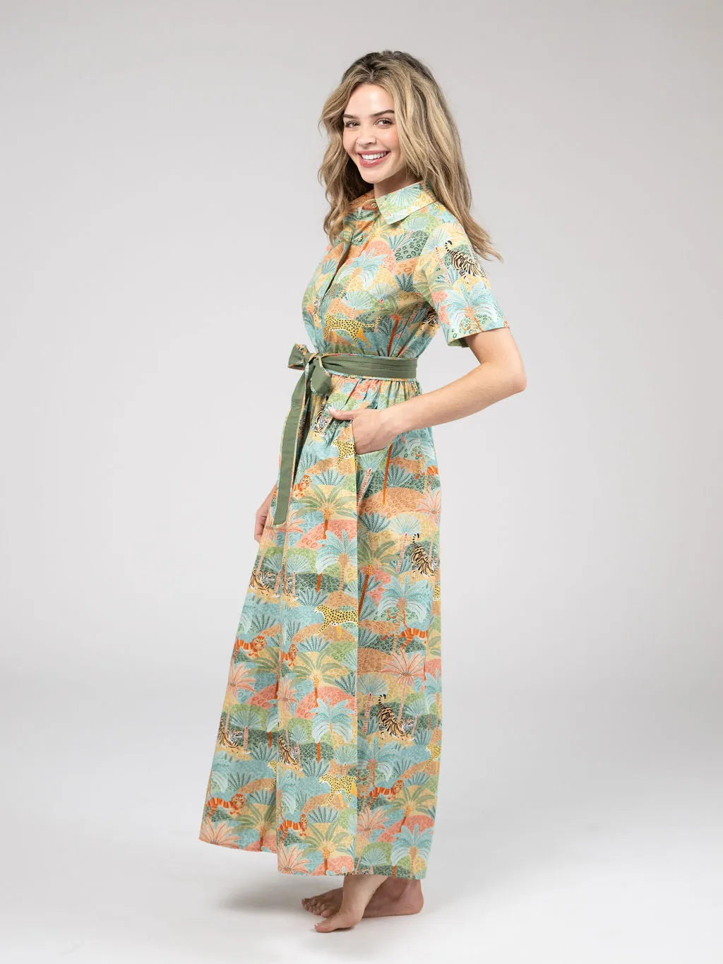 The Elle Maxi Dress | Safari Multi sold by Beau & Ro product image thumbnail 3