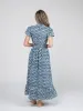 The Flutter Midi Dress | Blue India Resist sold by Beau & Ro