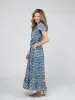 The Flutter Midi Dress | Blue India Resist sold by Beau & Ro