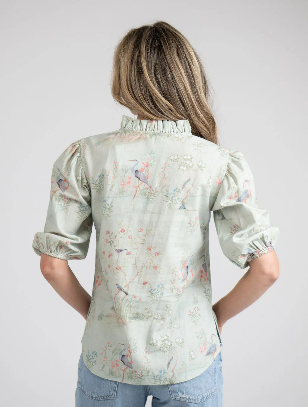 The Lily Top | Sage Mural sold by Beau & Ro product image thumbnail 4