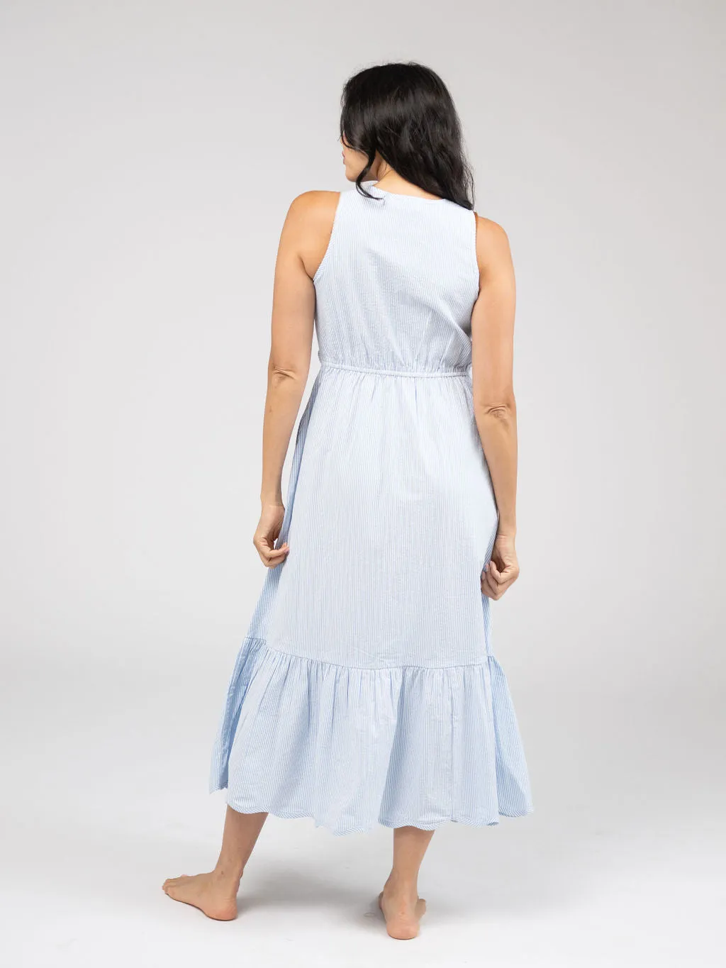 The Margot Dress | Seersucker sold by Beau & Ro product image thumbnail 5